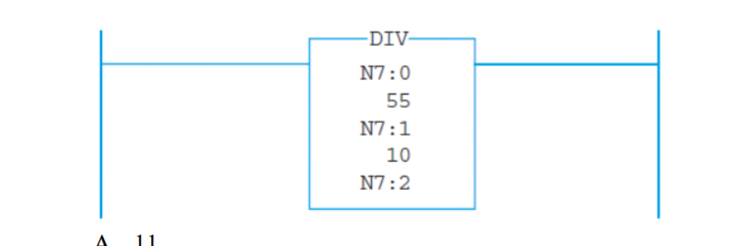 <p>____ 16. After the following instruction is carried out, the content of N7:2 would be ____.</p><p></p><p>A. 11</p><p>B. 6</p><p>C. 5</p><p>D. 550</p>