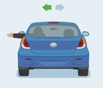 <p>Straight left</p>