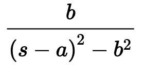 <p>F(s) = L { f(t) }</p>