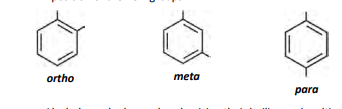 <p>Benzene ring with –OH groups attached. Named for the relative position of the –OH groups</p>