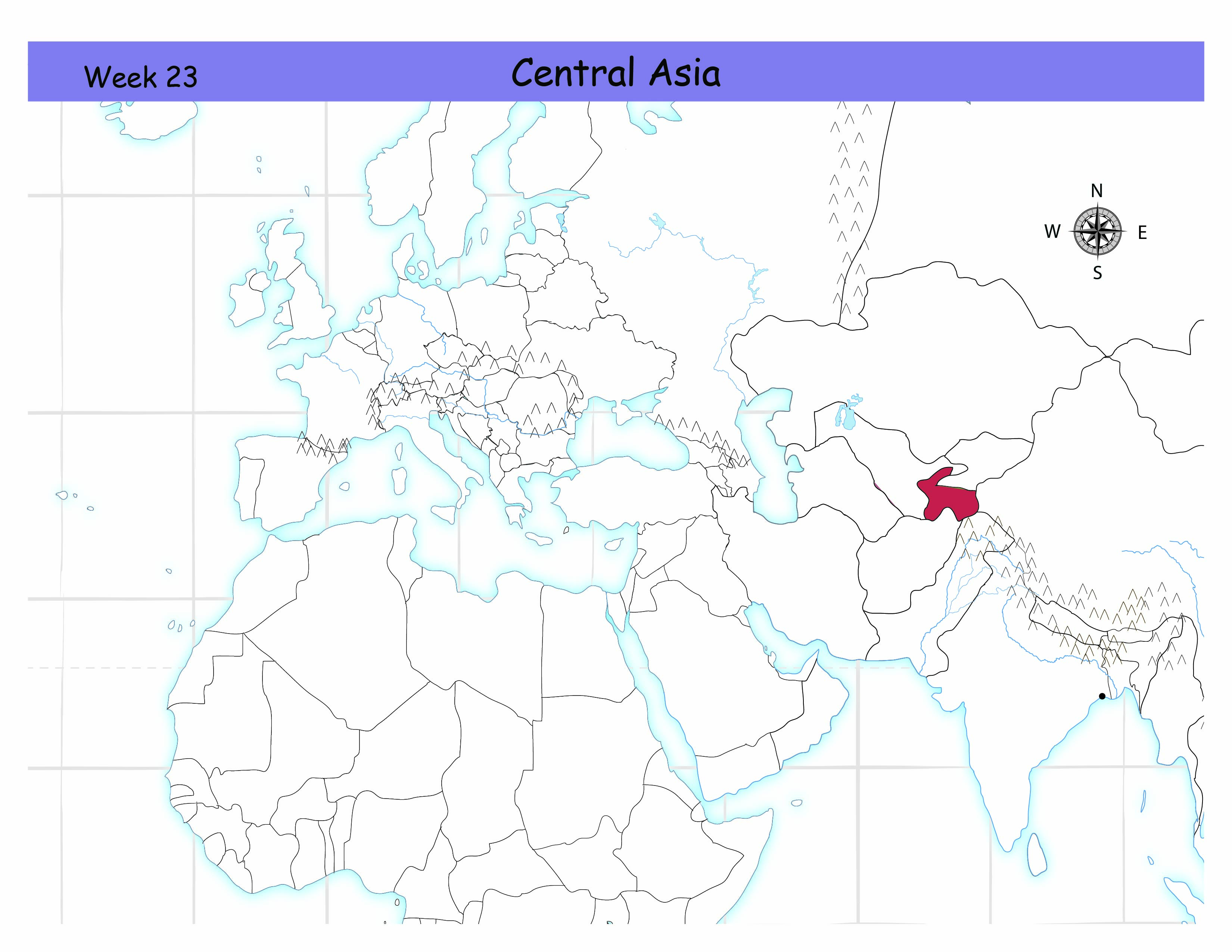 <p>Tell me the country in Central Asia.</p>