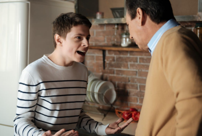 <p>Talking back in a rude, loud, or disrespectful way; overly talkative and opinionated.</p>