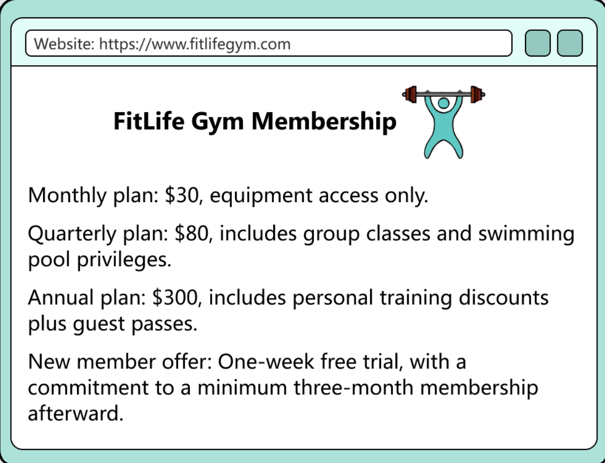 <p><span>What benefits does a quarterly member have that a monthly member lacks?</span></p>