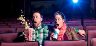 <p>They ____ a movie</p>