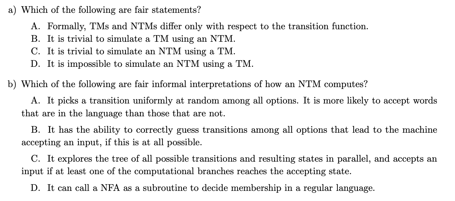 <p>Can be multiple correct or none</p>