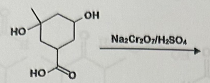 <p>What is the product of the following oxidation reaction? </p>