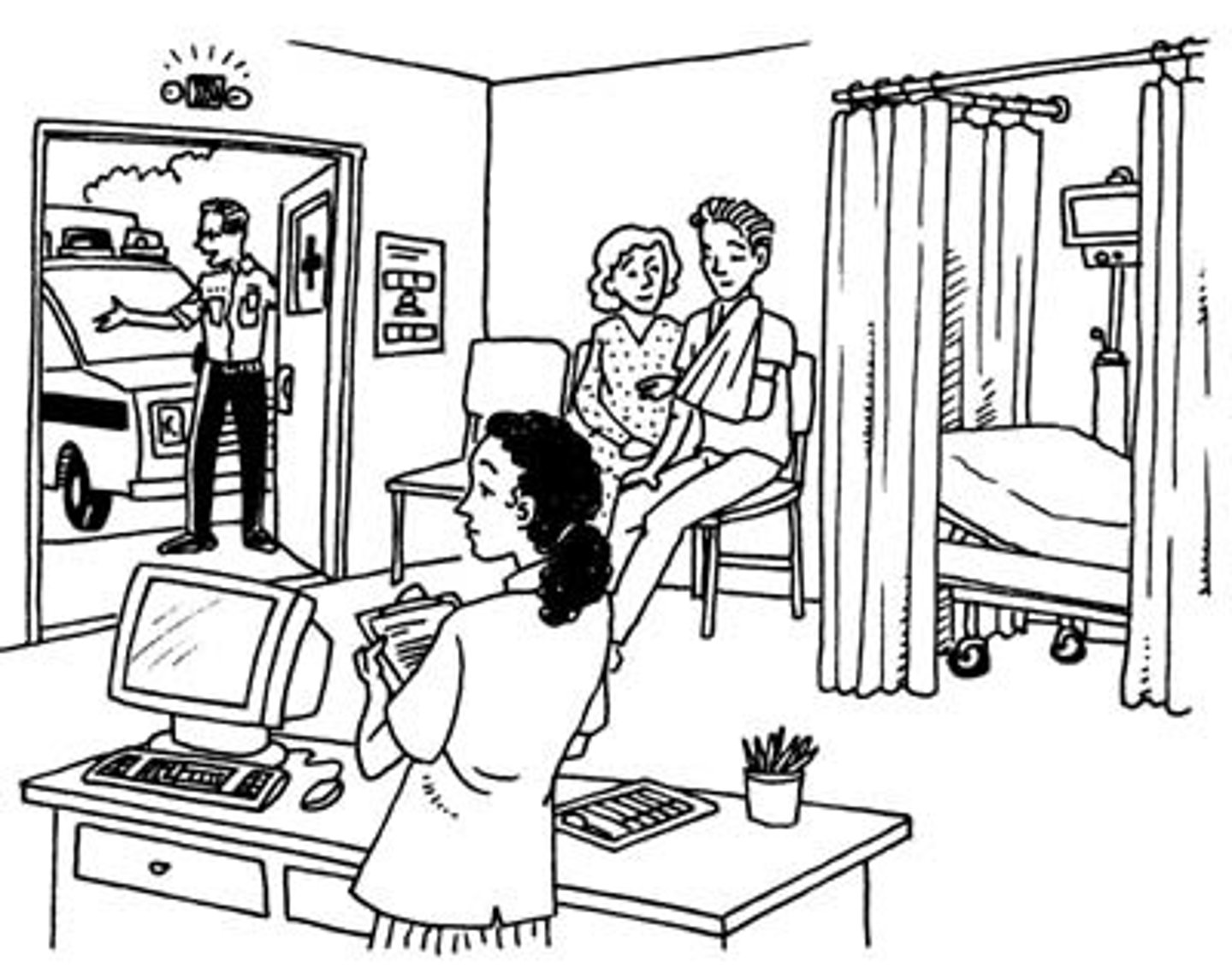 <p>emergency room</p>