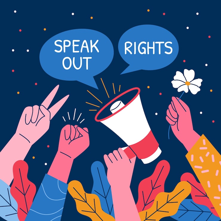 <p>stand up for something</p>