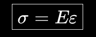 <p>shear= E* strain</p>