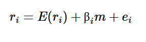 <p>What does e subscript i stand for in single index model? </p>
