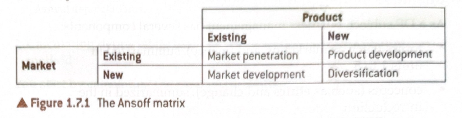 <p><strong>Used to:</strong> analyse and plan growth strategies &amp; aid in decision making on growth strategies.</p>