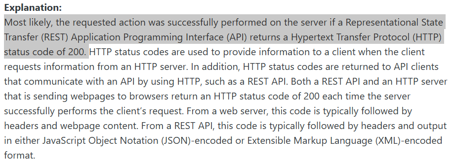 <p><span>The requested action was successfully performed on the server</span></p>