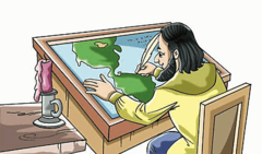 <p>Act of making maps</p>