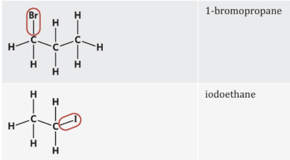 <p>For these molecules, explain why the first one requires the number and the other doesn’t?</p>