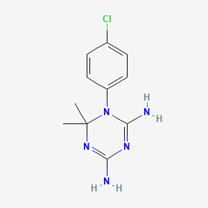 <p>Active metabolite of proguanil; selective DHFR inhibitor in parasites.</p>