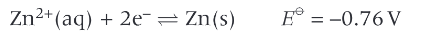 <p>what happens if the concentration of Zn2+ is greater than 1mol/dm³</p>