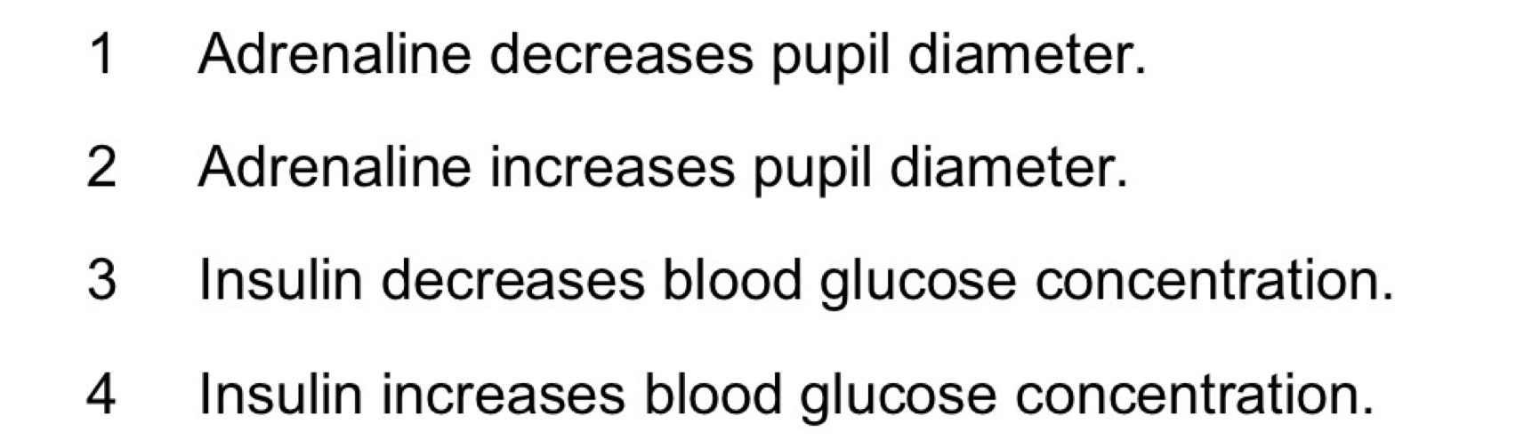 <p><span style="background-color: transparent;">Which statements about hormones are correct?</span></p>