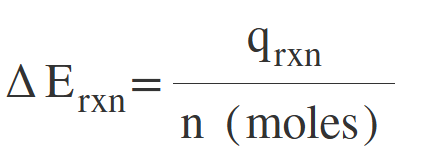 <p>Change in internal energy for a reaction</p>