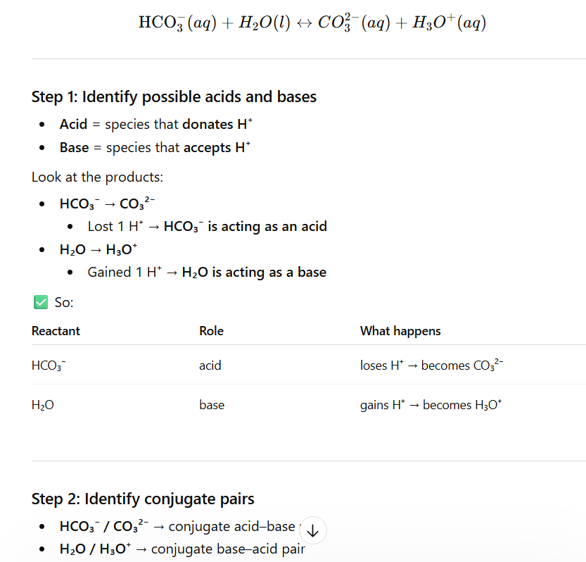 <p>Conjugate acids and base pairs only differ by 1 hydrogen!</p>
