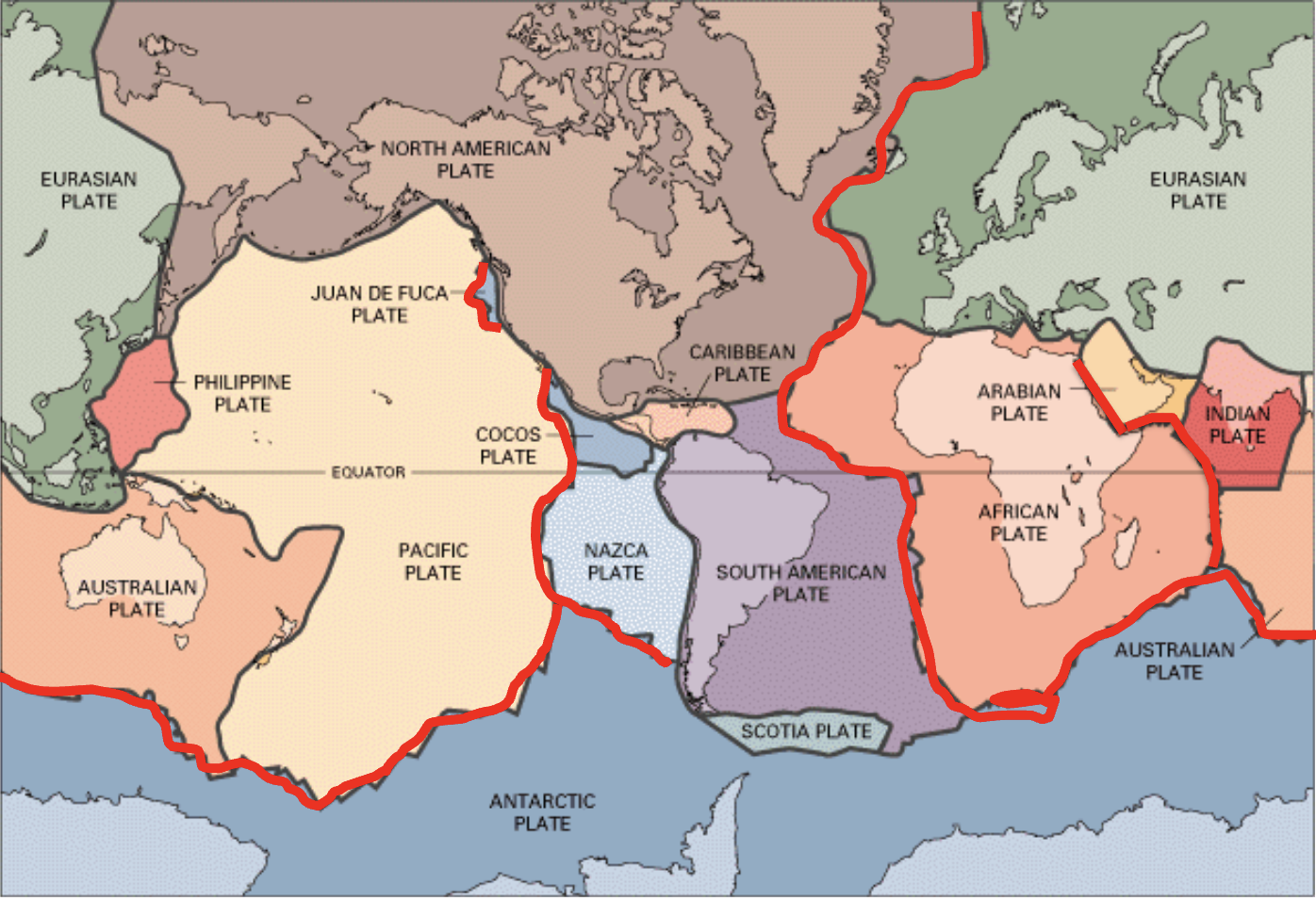 <p>When tectonic plates move apart </p><ul><li><p>Occurs mostly in the ocean to build new oceanic crust through <em>mid ocean ridges</em></p></li><li><p>Creates mid-ocean ridges and volcanoes</p></li></ul><p></p>