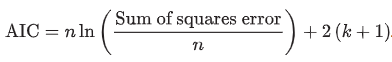 <p><span>lower AIC indicates a better-fitting model</span></p>