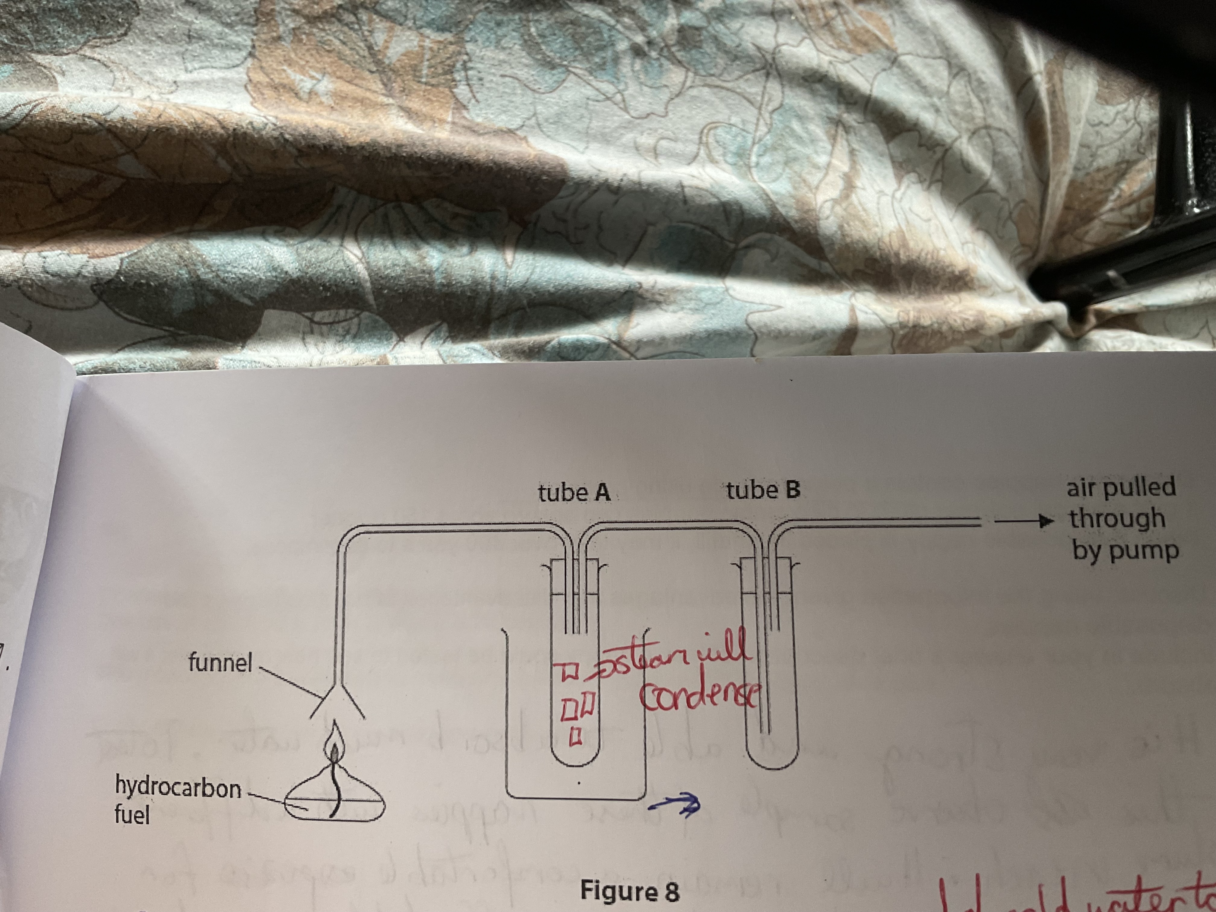 <p>Describe what needs to be done to the apparatus in the figure to collect the water and show that CO2 has been produced.(2)</p>