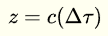 <p>the distance over which the beam propagates during the coherence time (in vacuum for this formula)</p>