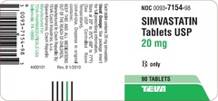<p>simvastatin</p><p>mod: 20-40mg</p><p>low: 10mg</p><p>Qday in the evening</p>