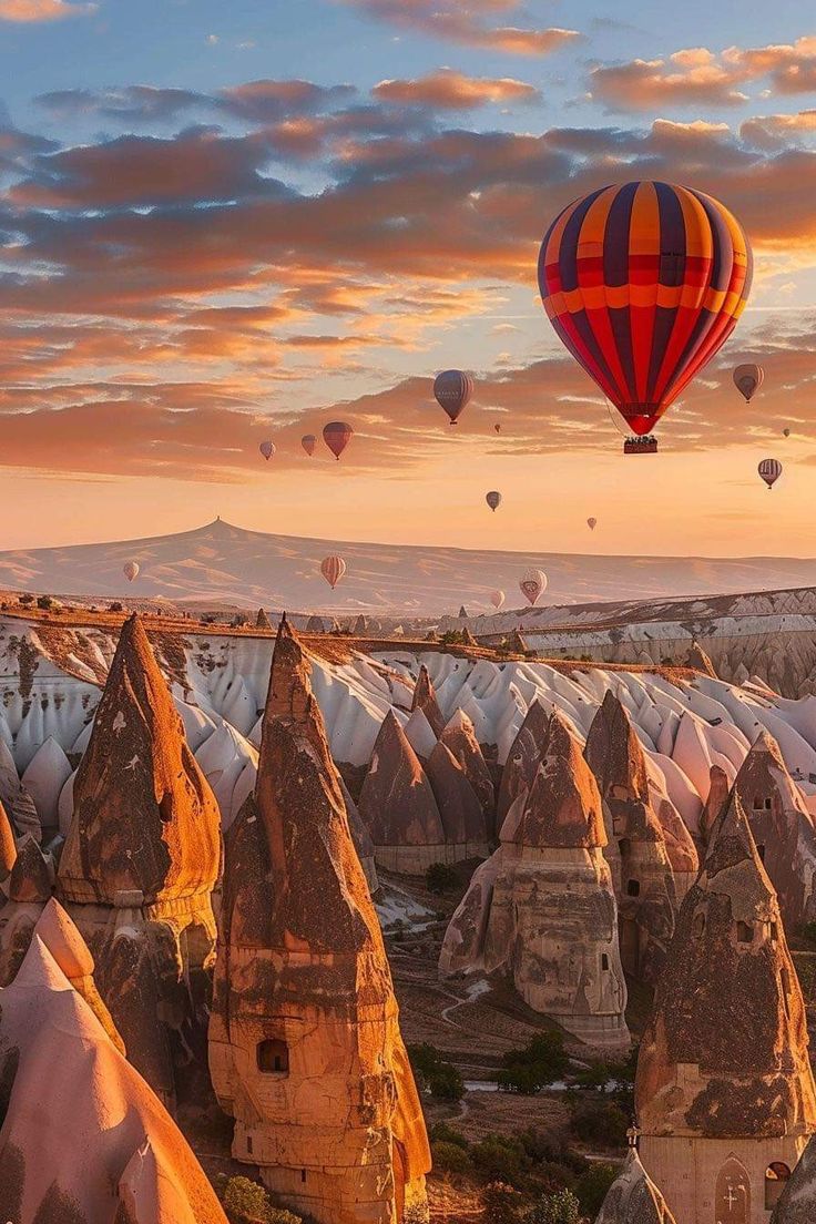 <p>Unique rock formations found especially in the Cappadocia region.</p>