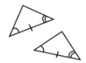 <p>Angle-Side Angle</p><p>when triangles have two congruent angles and a congruent side in-between, the triangles are congruent</p>