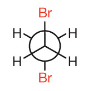<p>Type of staggered conformation where the bulky groups are 180° apart rotationally </p>