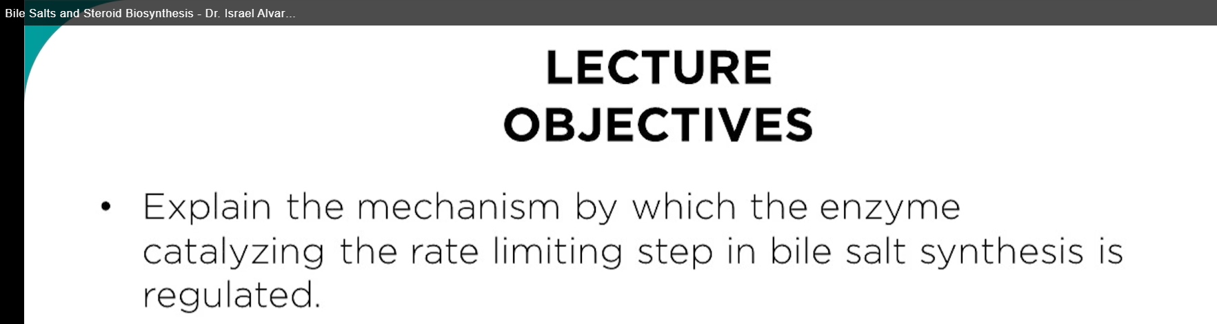 <p>we must recognize that the conversion of cholesterol to 7a-hydroxy cholesterol is the rate limiting step in bile salt synthesis. </p><p>This step is crucial because it is the first committed step in the bile salt synthesis pathway of bile salts. </p><p>the reaction is catalyzed by the enzyme cholesterol-7a-hydroxylase, also known as CYP7A1. </p>