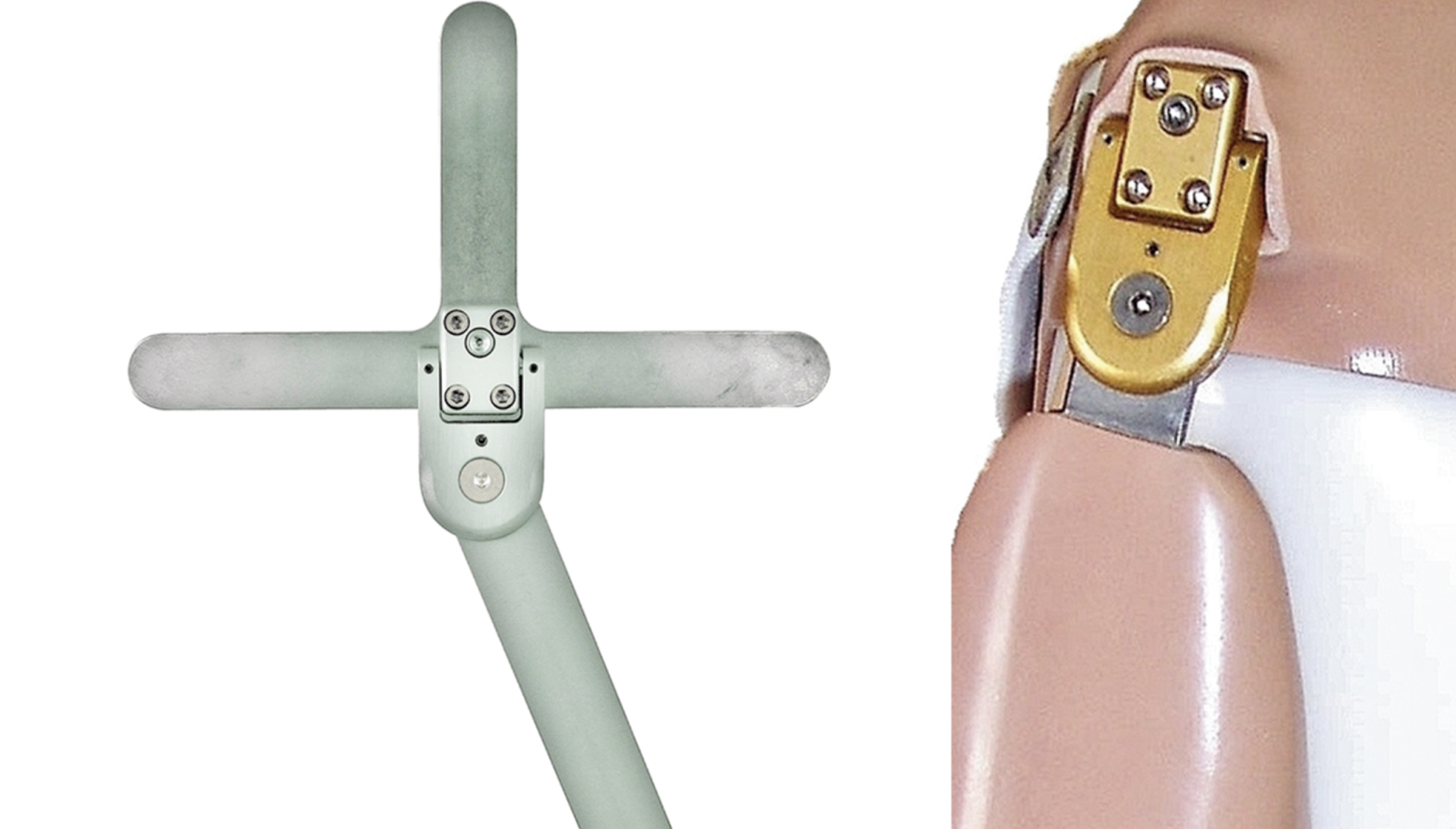 <p>Describe the double axis shoulder joint</p>