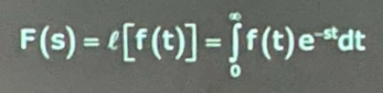 <p>LAPLACE TRANSFORMS</p>