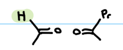 <p>Split the alkene and form two <mark data-color="yellow" style="background-color: yellow; color: inherit;">carbonyls</mark>; make sure to keep the hydrogen (aldehyde) and R groups (keytone) in</p>