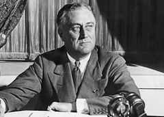 <p>President of the US during the Great Depression and World War II. Created the New Deal to counter the effects of the Great Depression.</p>