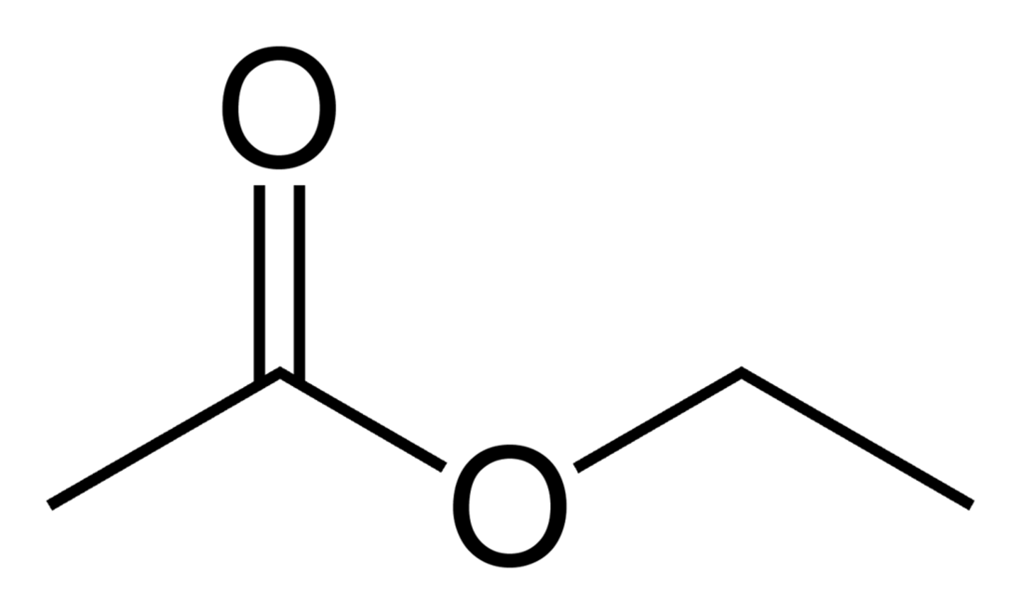<p>picture is ethyl acetate</p>