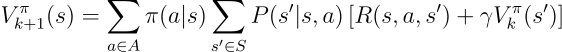 <p>An iterative method for estimating the optimal value function using:</p>