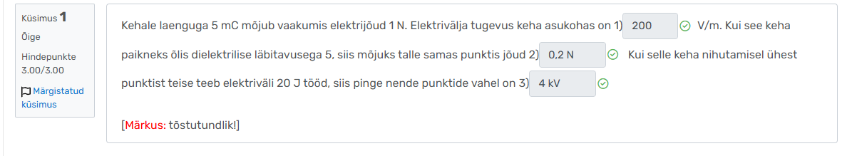 <p>Küsimus 1, variant 2: Valemid?</p>