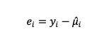 <p>Diff between observed vs predicted values</p>