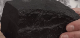 <p>Combustible sedimentary rock formed from fossilized (buried, heated and pressurized) compressed remains of plants (typically from wetland forests) Indicative of former swampy environment. </p>