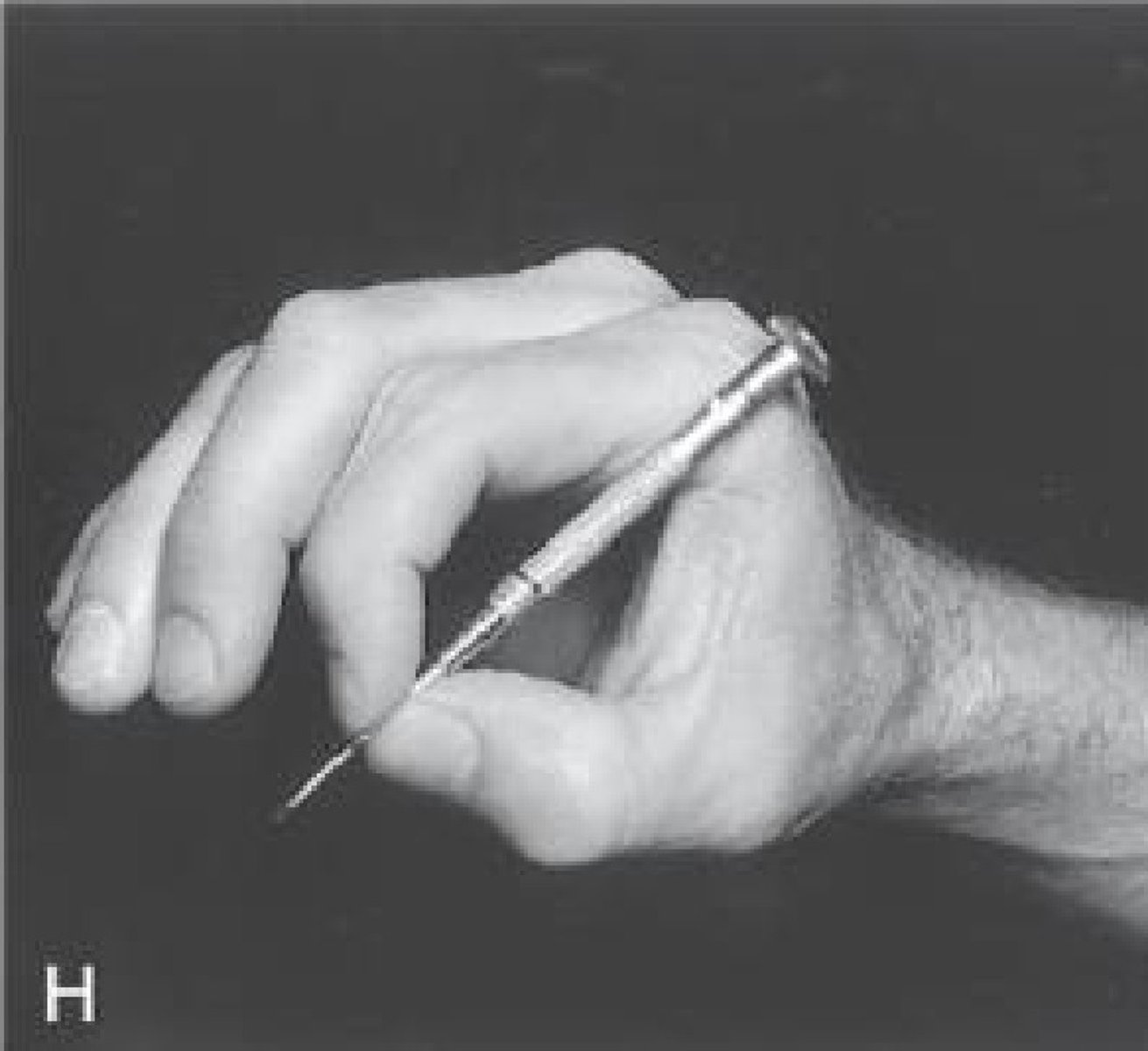 <p>Tip of thumb against tip of index finger</p><p>-Tip Pinch</p><p>-Pincer Pinch</p>