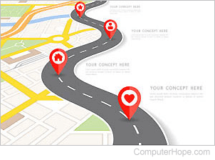 <p><span>transport</span></p><p><strong>to direct the way that a ship, aircraft, etc. will travel, or to find a direction across, along, or over an area of water or land, often by using a map: </strong></p>