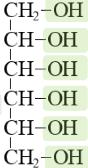 <p>C6H8(OH)6<br>Гексангексаол-1,2,3,4,5,6</p>