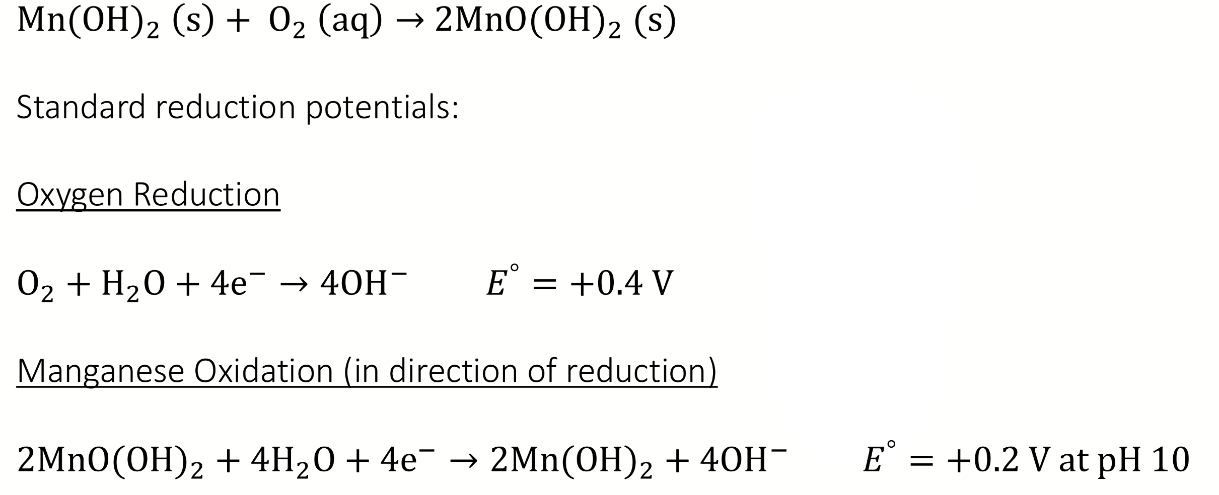 <p>calculate lnK</p><p>where does the equilibrium lie and what does this mean for oxygen</p>