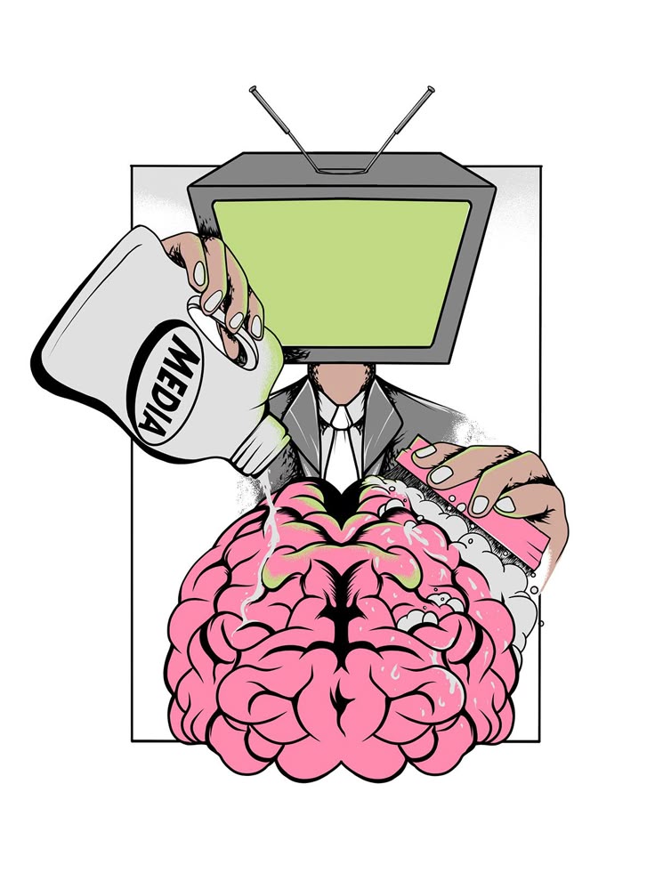<p>Brainwashed (verb)</p>