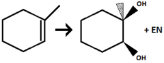 <p>syn addition of OH and OH across the alkene</p>