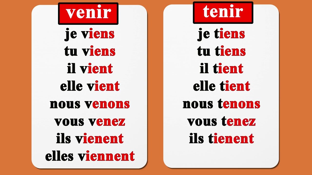 <p>venir, tenir</p><p>*ignore the ils conjugation for venir, both 3rd person plural are viennent</p>