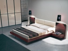 <p>ліжко</p><p>이 침대는 정말 편해요. = This bed is really comfortable.</p><p>침대에 누워서 쉬어요. = I lie down on the bed and rest.</p>