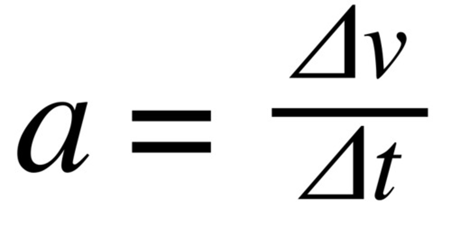 <p>Acceleration</p><p>https://www.khanacademy.org/science/physics/one-dimensional-motion/acceleration-tutorial/v/acceleration</p>